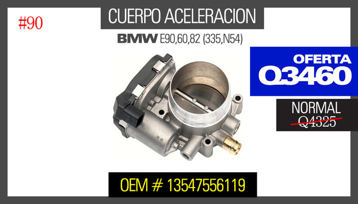 Guatemala BMP Partes OFERTAS CUERPO ACELERACION E90 60 82 335 N54