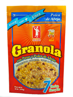 Cereal Granola con Polen y Miel de Abeja.